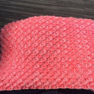 Neon pink old navy sweater scarf